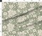 Sage Green Floral Hand Drawn Traditional Classic Serene Green And Cream Block Print Custom Printed Fabric by Spoonflower Various Fabrics by the Yard or Fat Quarter